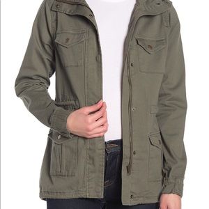 Tinsel Grey Utility Jacket w Hood Medium